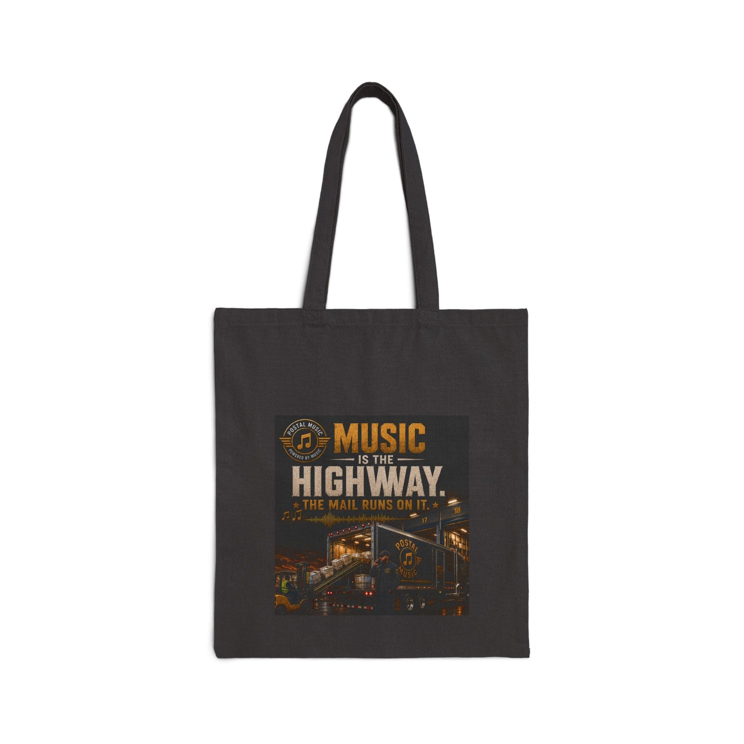 Postal Music — Music Is the Highway — Canvas Tote