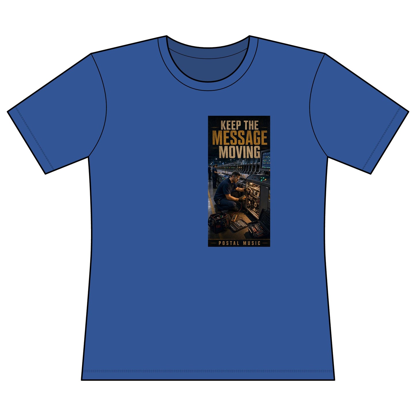 Postal Music — Keep the Message Moving — Women's Relaxed T-Shirt