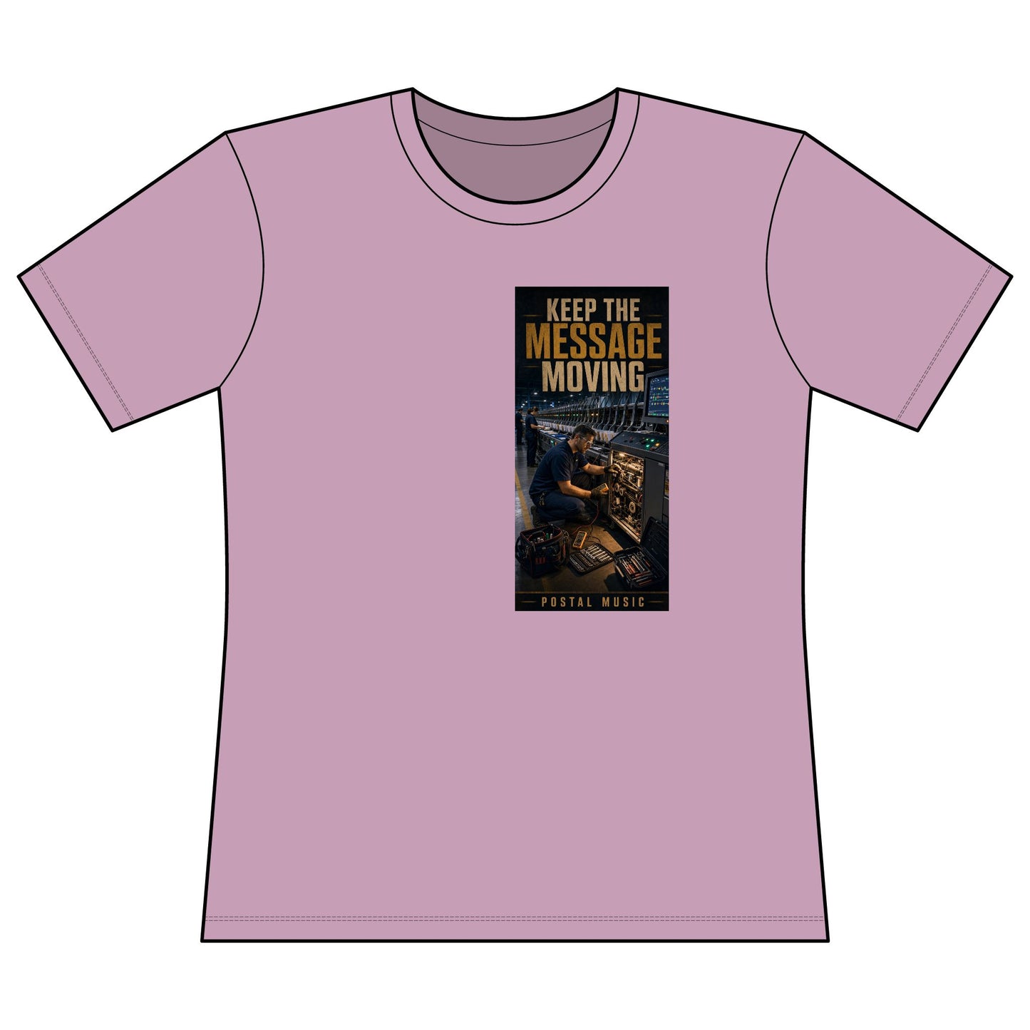 Postal Music — Keep the Message Moving — Women's Relaxed T-Shirt