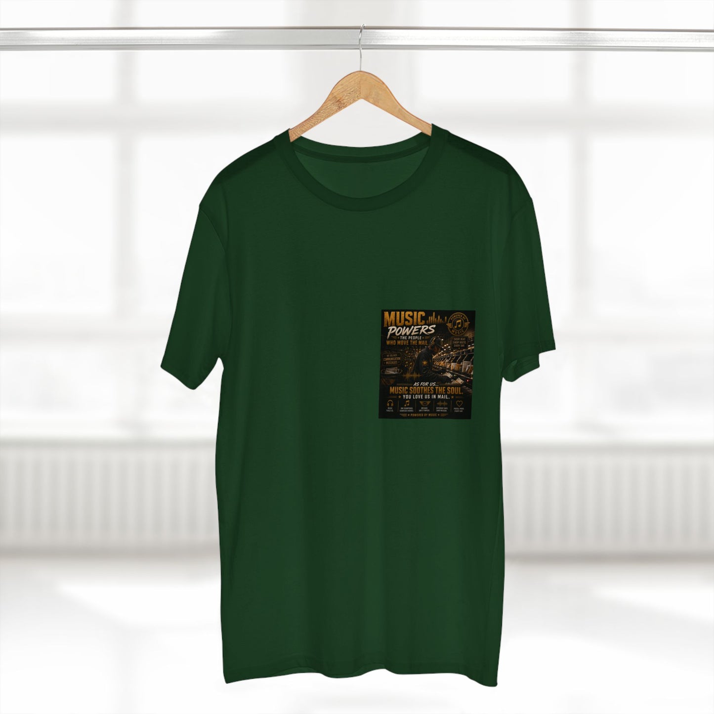 Postal Music — Music Powers the People — Streetwear T-Shirt
