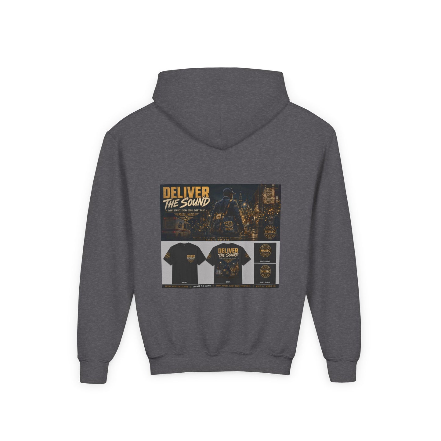 Postal Music — Deliver the Sound — Youth Hoodie