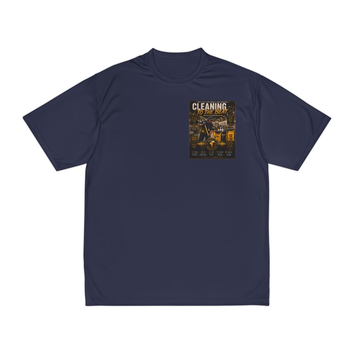 Cleaning to the Beat — Performance T-Shirt