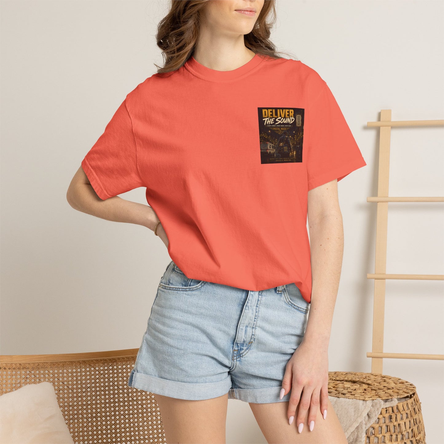 Postal Music — Deliver the Sound — Garment-Dyed T-Shirt