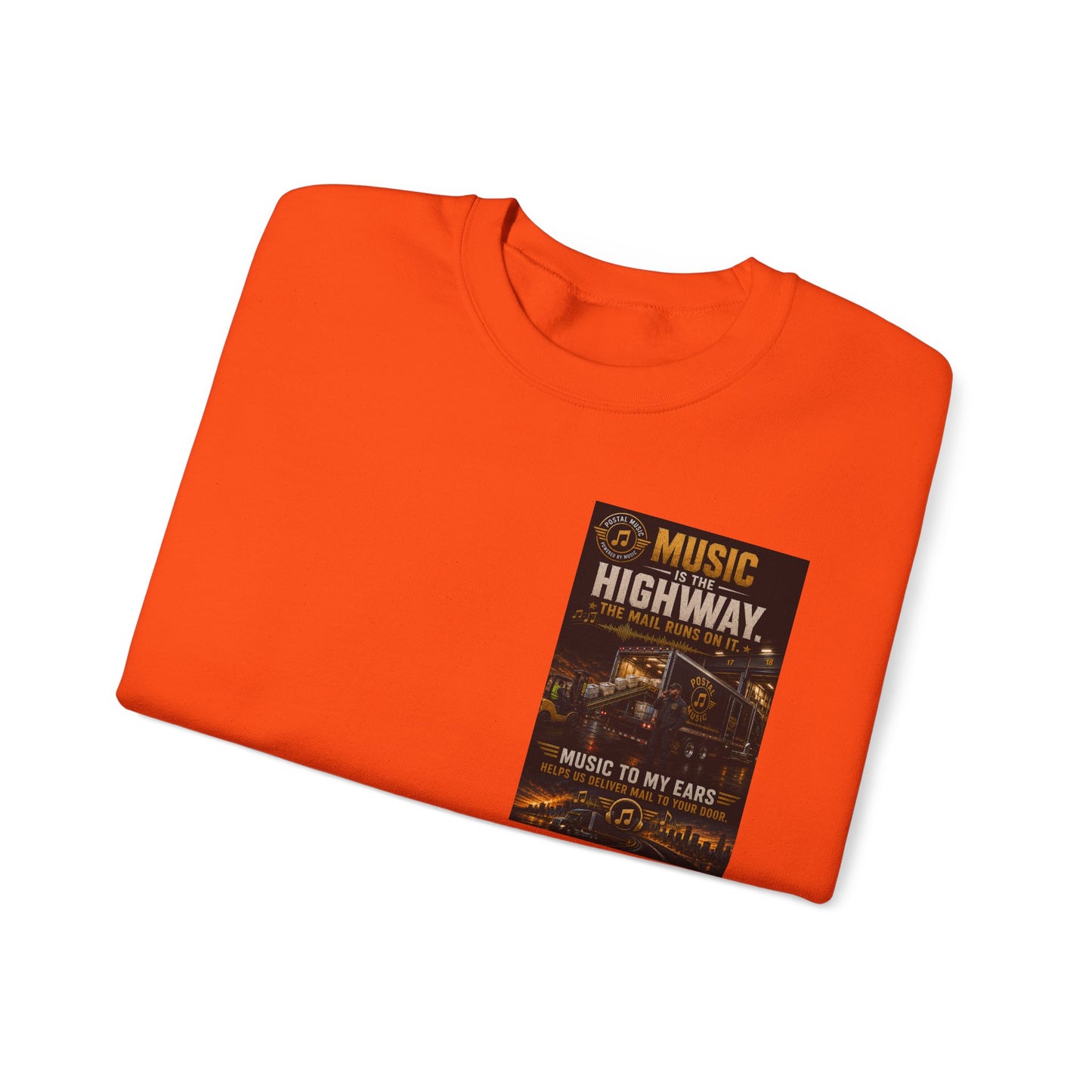 Postal Music — Music Is the Highway — Core Crewneck Sweatshirt