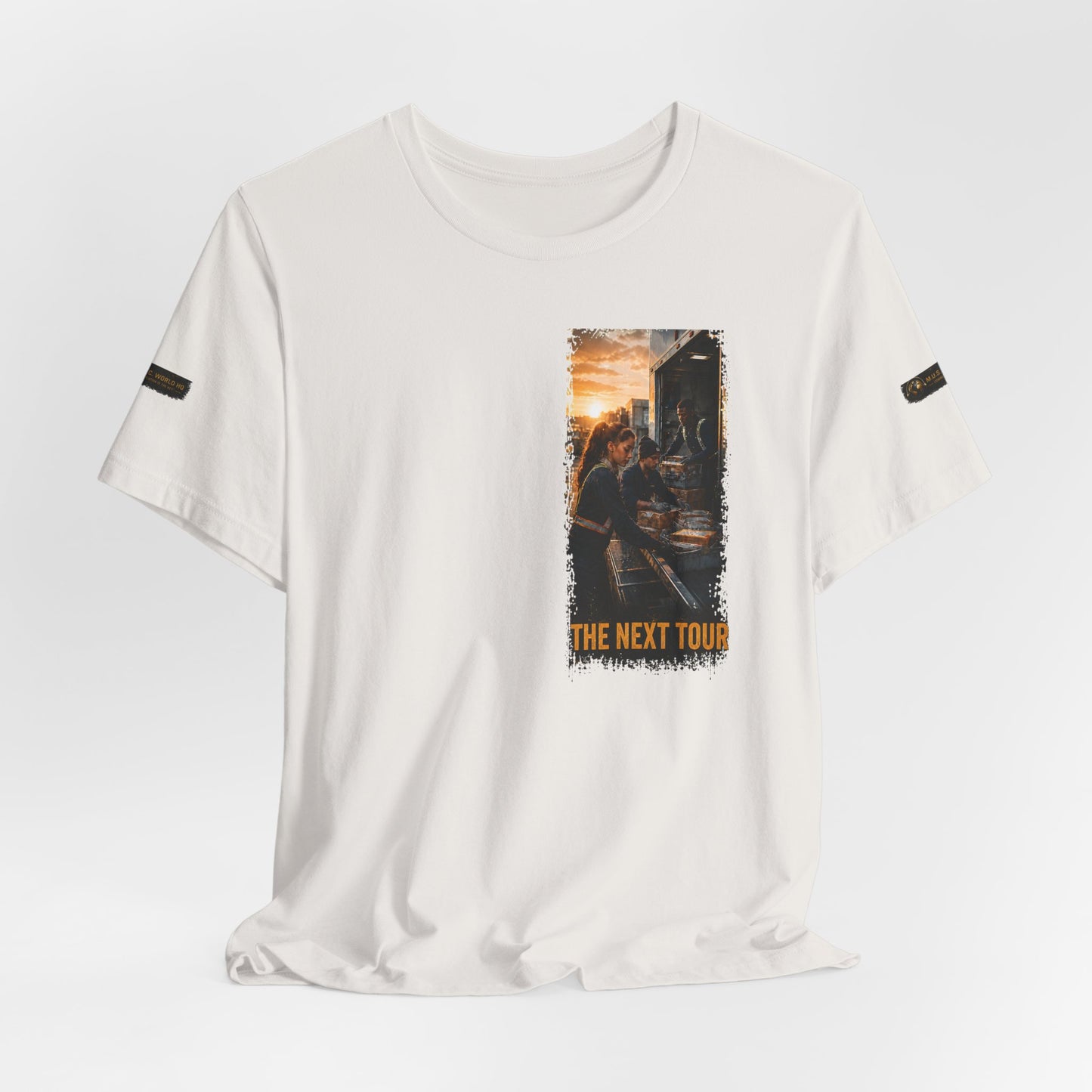 Postal Music — The Next Tour Premium Unisex T-Shirt — Color Group 11 of 11