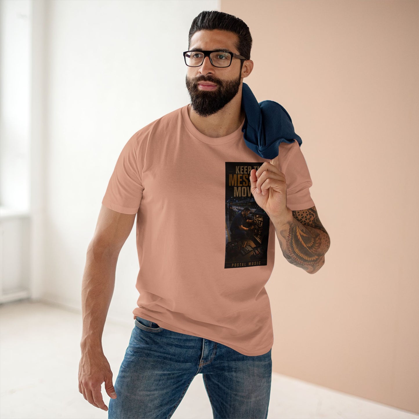 Postal Music — Keep the Message Moving — Streetwear T-Shirt