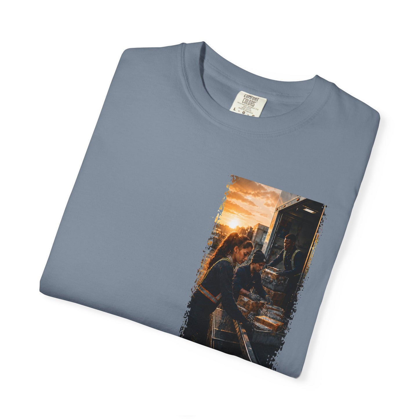 Postal Music — The Next Tour Garment-Dyed T-Shirt — Color Group 1 of 4