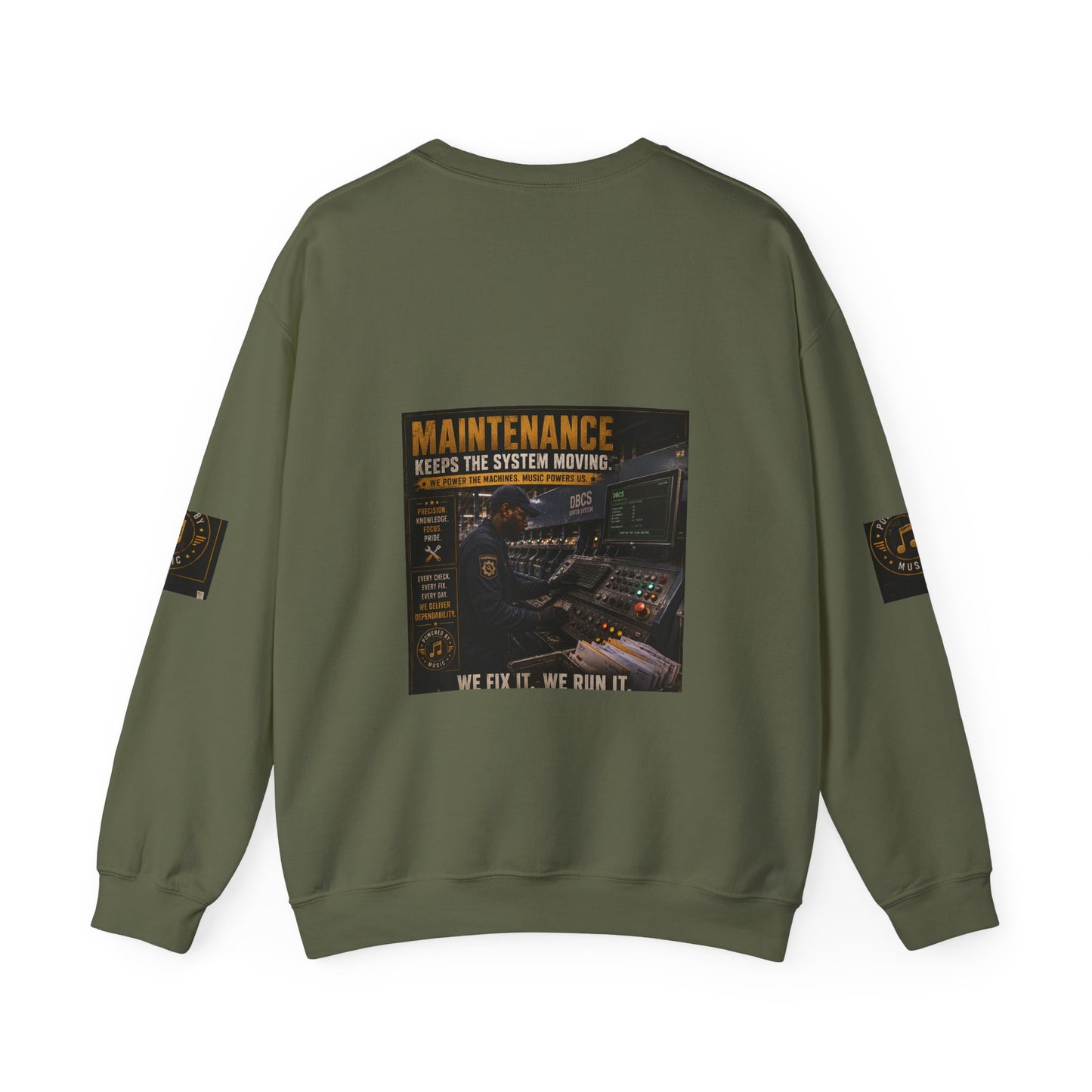 Postal Music — Maintenance Keeps the System Moving — Core Crewneck Sweatshirt