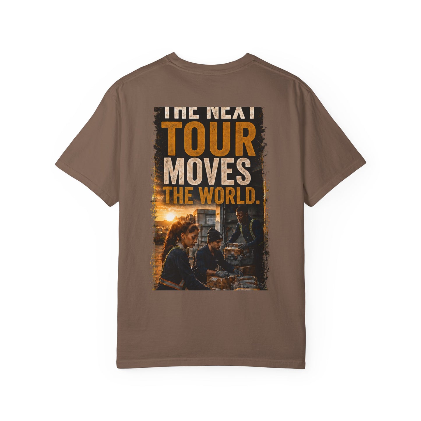 Postal Music — The Next Tour Garment-Dyed T-Shirt — Color Group 2 of 4