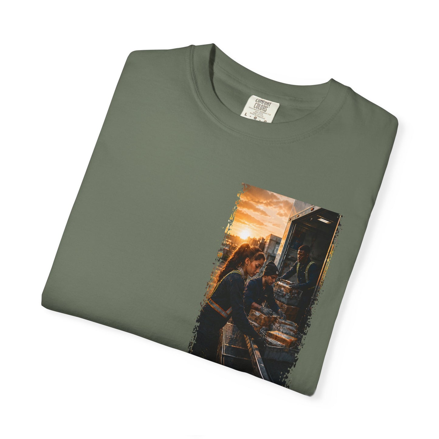 Postal Music — The Next Tour Garment-Dyed T-Shirt — Color Group 3 of 4