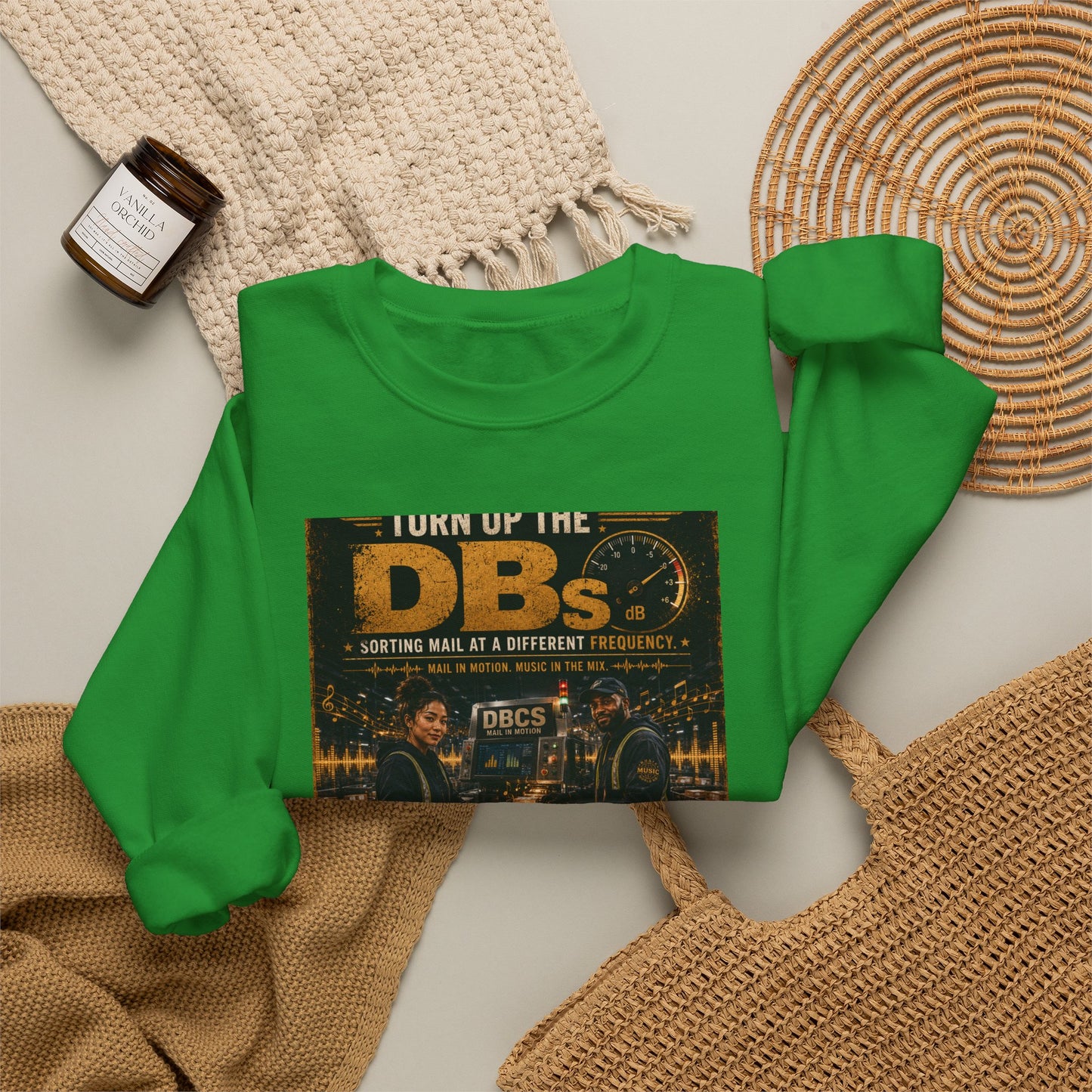 Turn Up the DBs — Men's Crewneck Sweatshirt (Jogger Set Top)