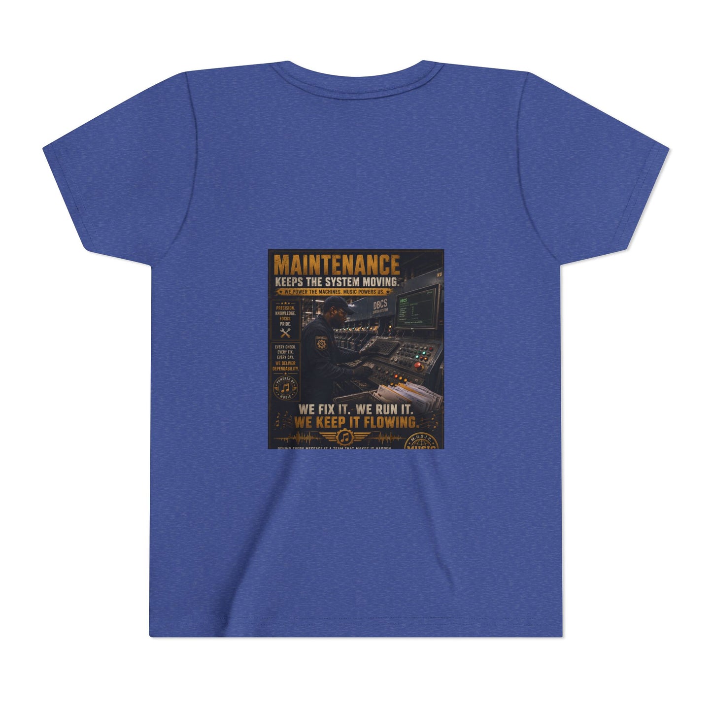 Postal Music — Maintenance Keeps the System Moving — Youth T-Shirt