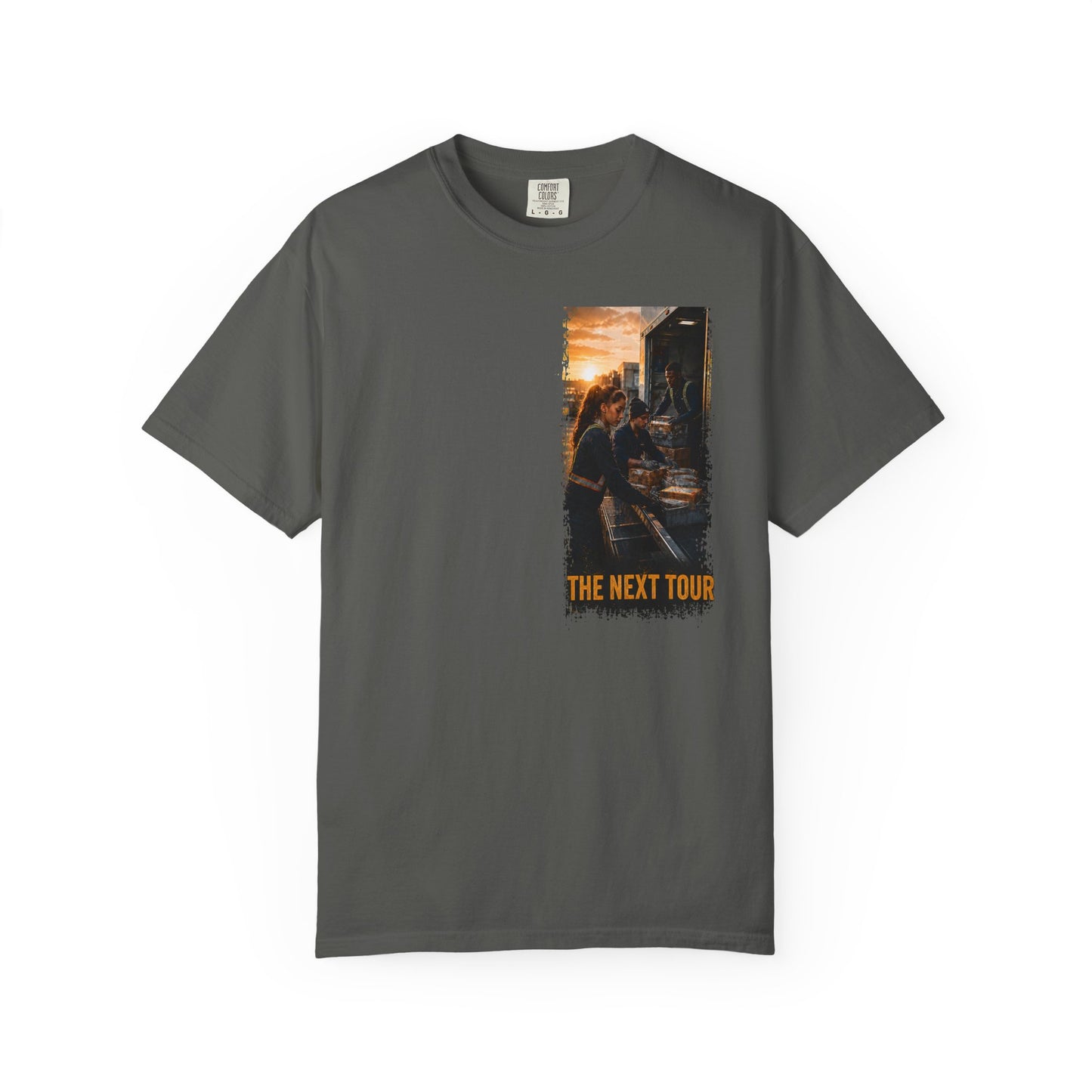 Postal Music — The Next Tour Garment-Dyed T-Shirt — Color Group 3 of 4
