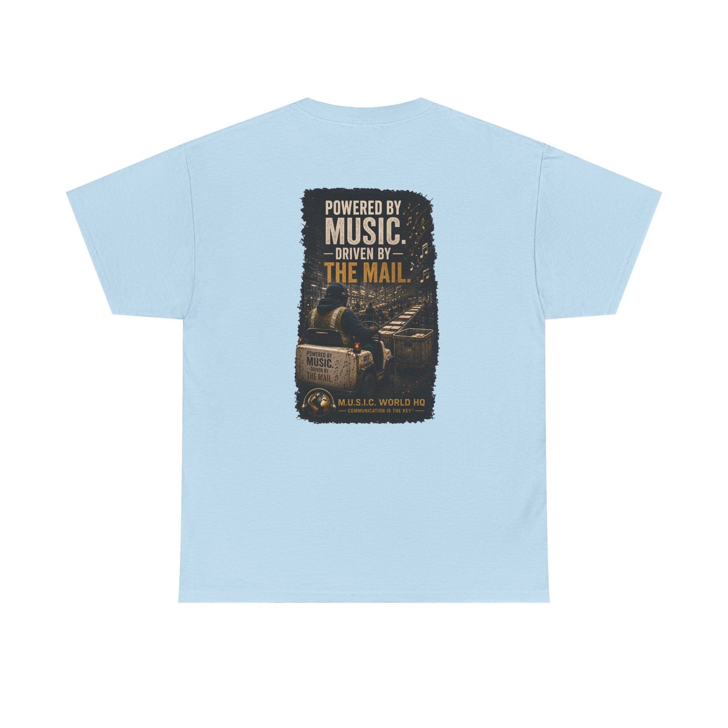 Postal Music - Powered by Music Premium T-Shirt - Colorways C
