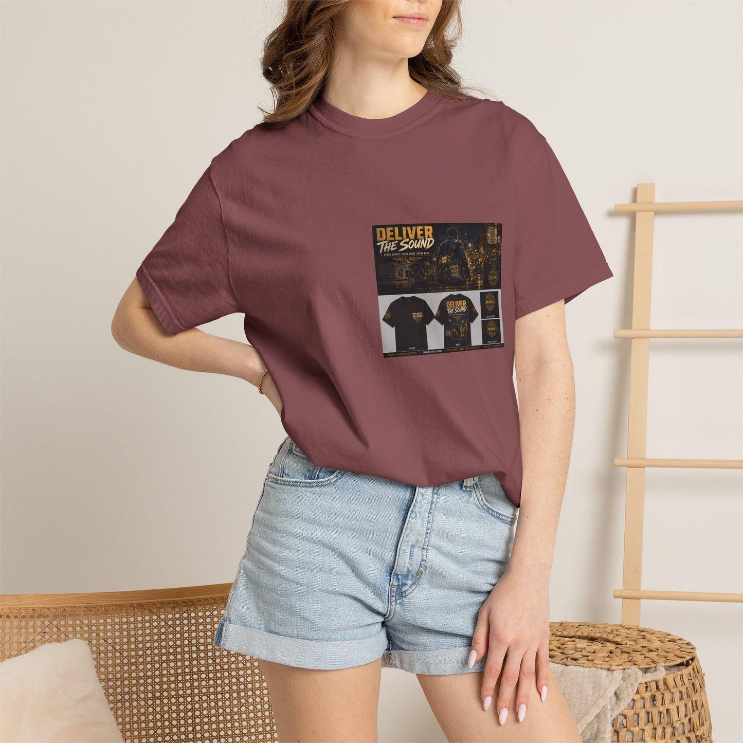 Postal Music — Deliver the Sound — Garment-Dyed T-Shirt