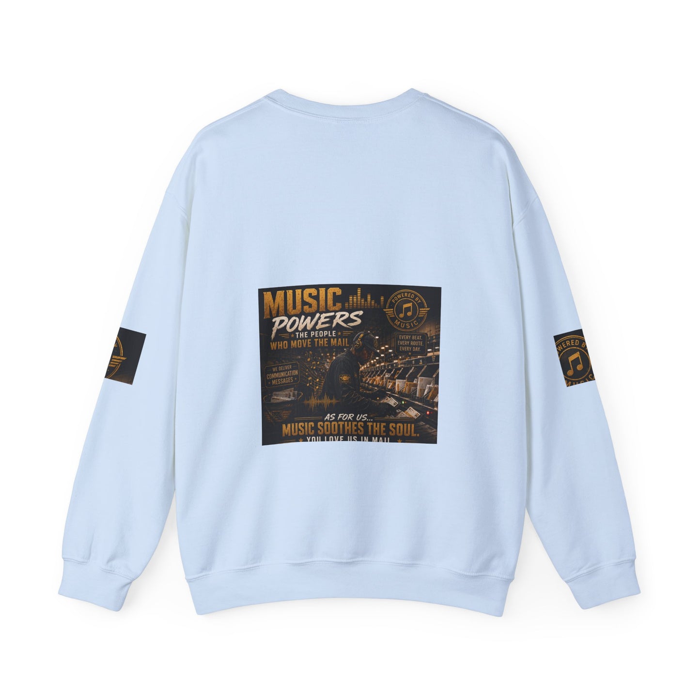 Postal Music — Music Powers the People — Core Crewneck Sweatshirt