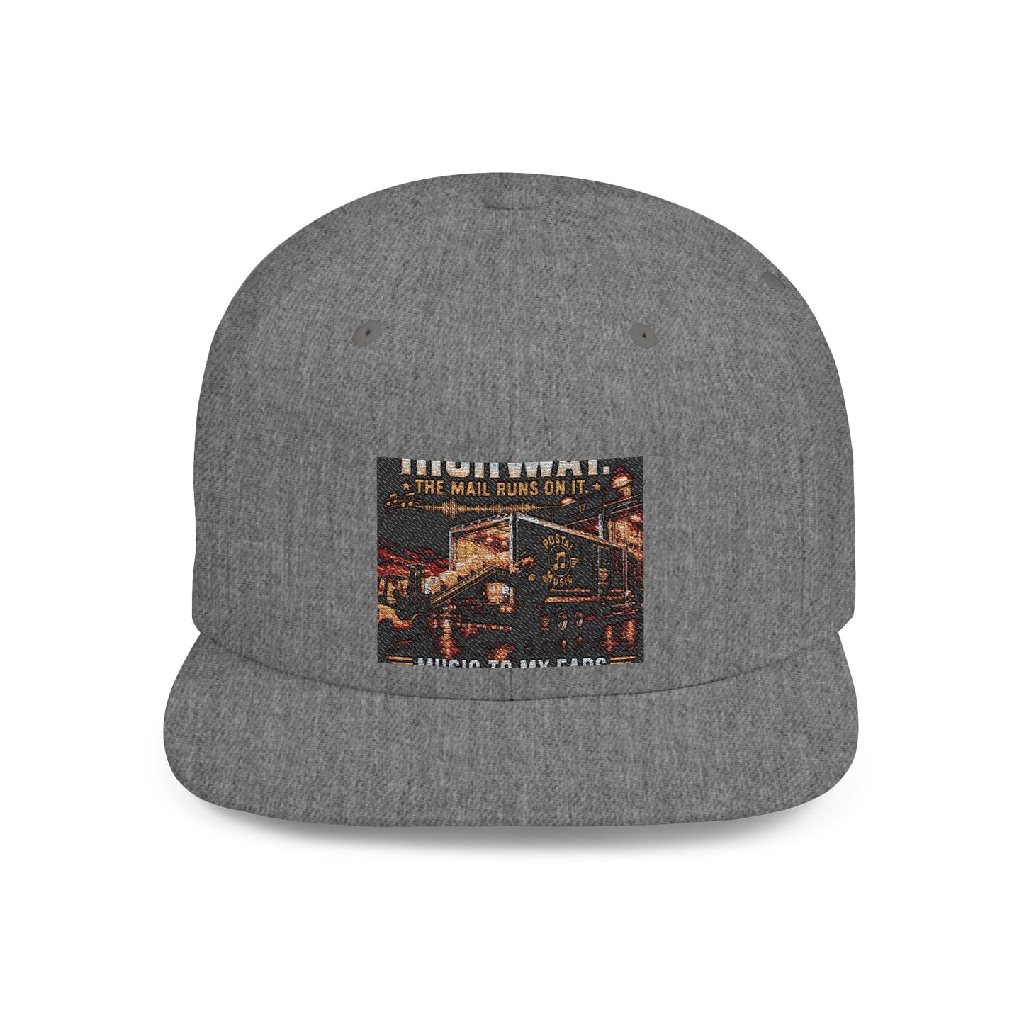 Postal Music — Music Is the Highway — Flat-Bill Snapback