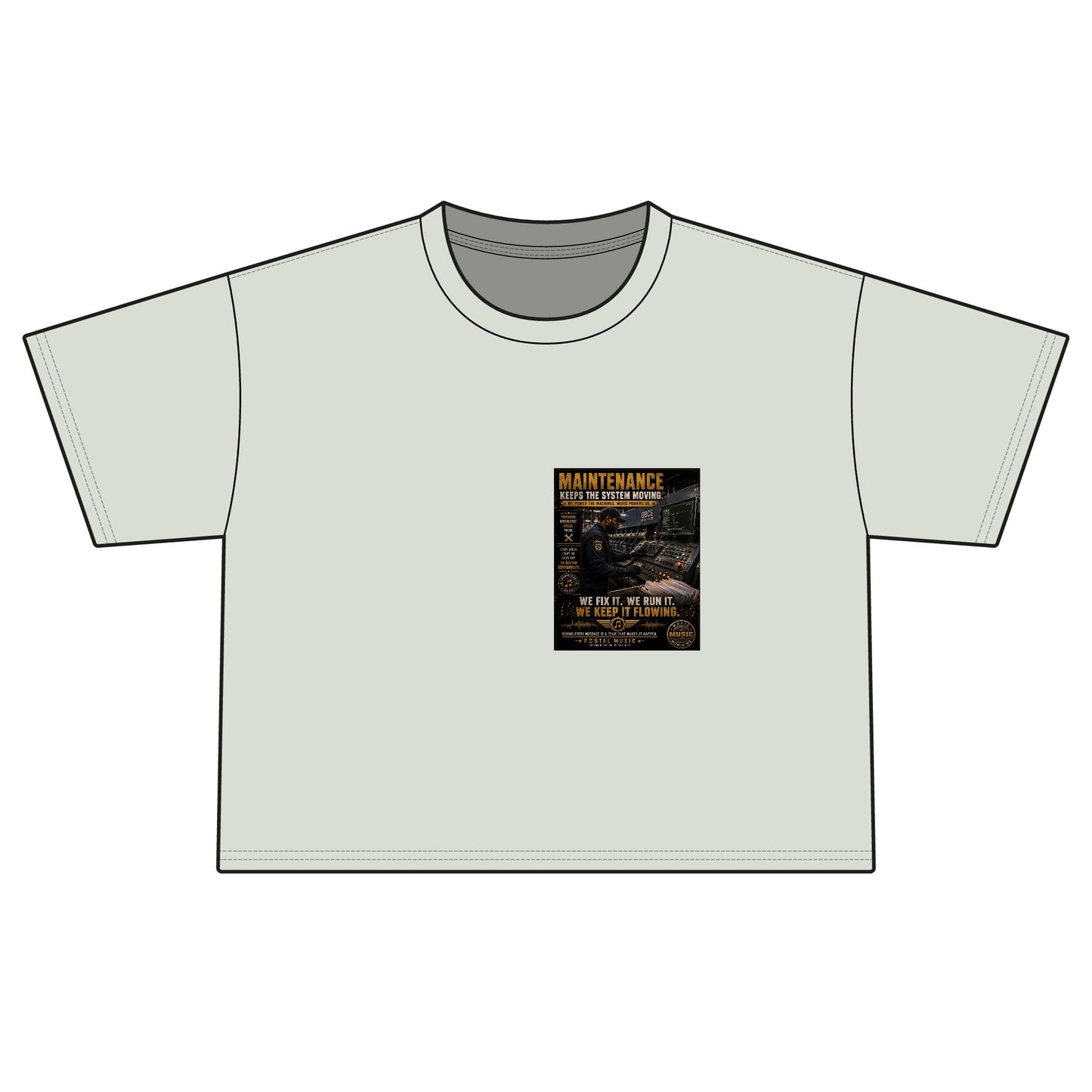 Postal Music — Maintenance Keeps the System Moving — Women's Boxy T-Shirt