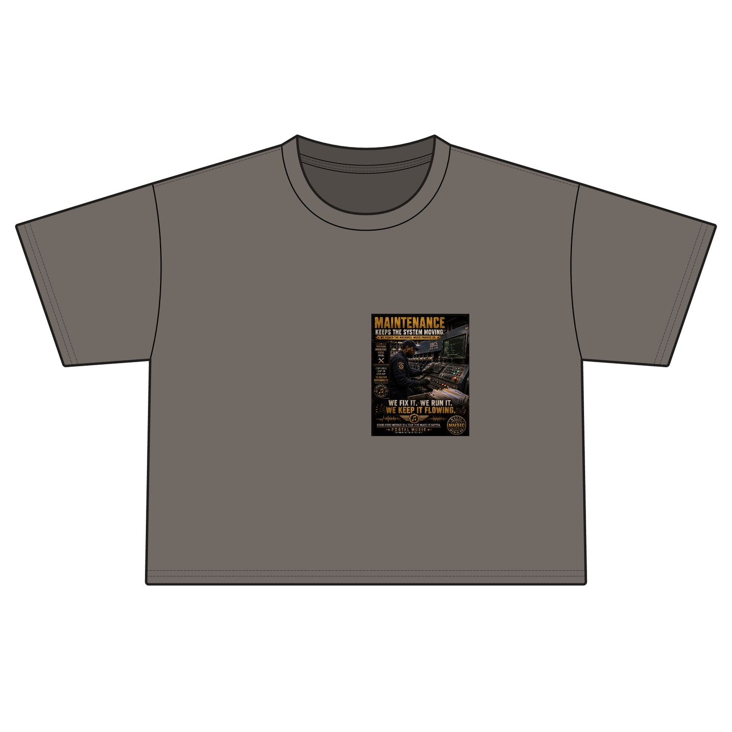 Postal Music — Maintenance Keeps the System Moving — Women's Boxy T-Shirt