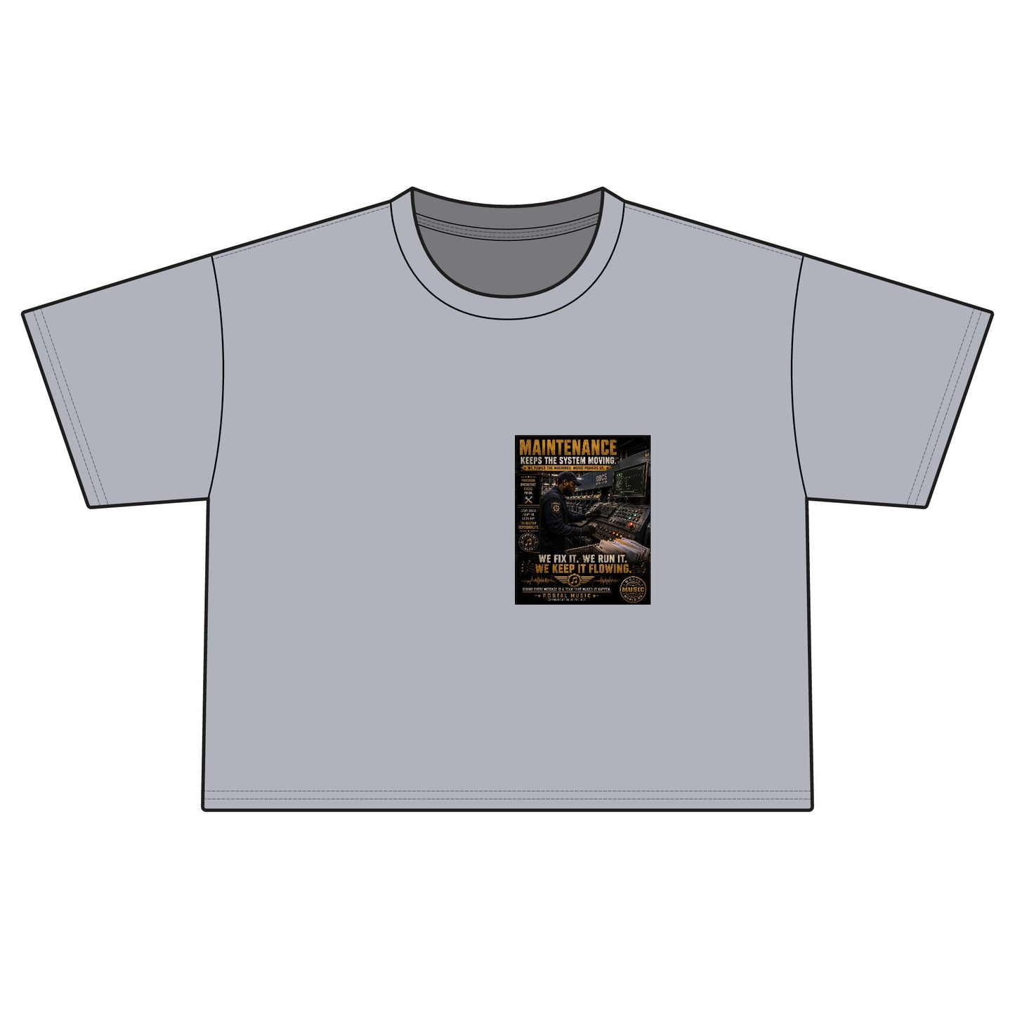 Postal Music — Maintenance Keeps the System Moving — Women's Boxy T-Shirt