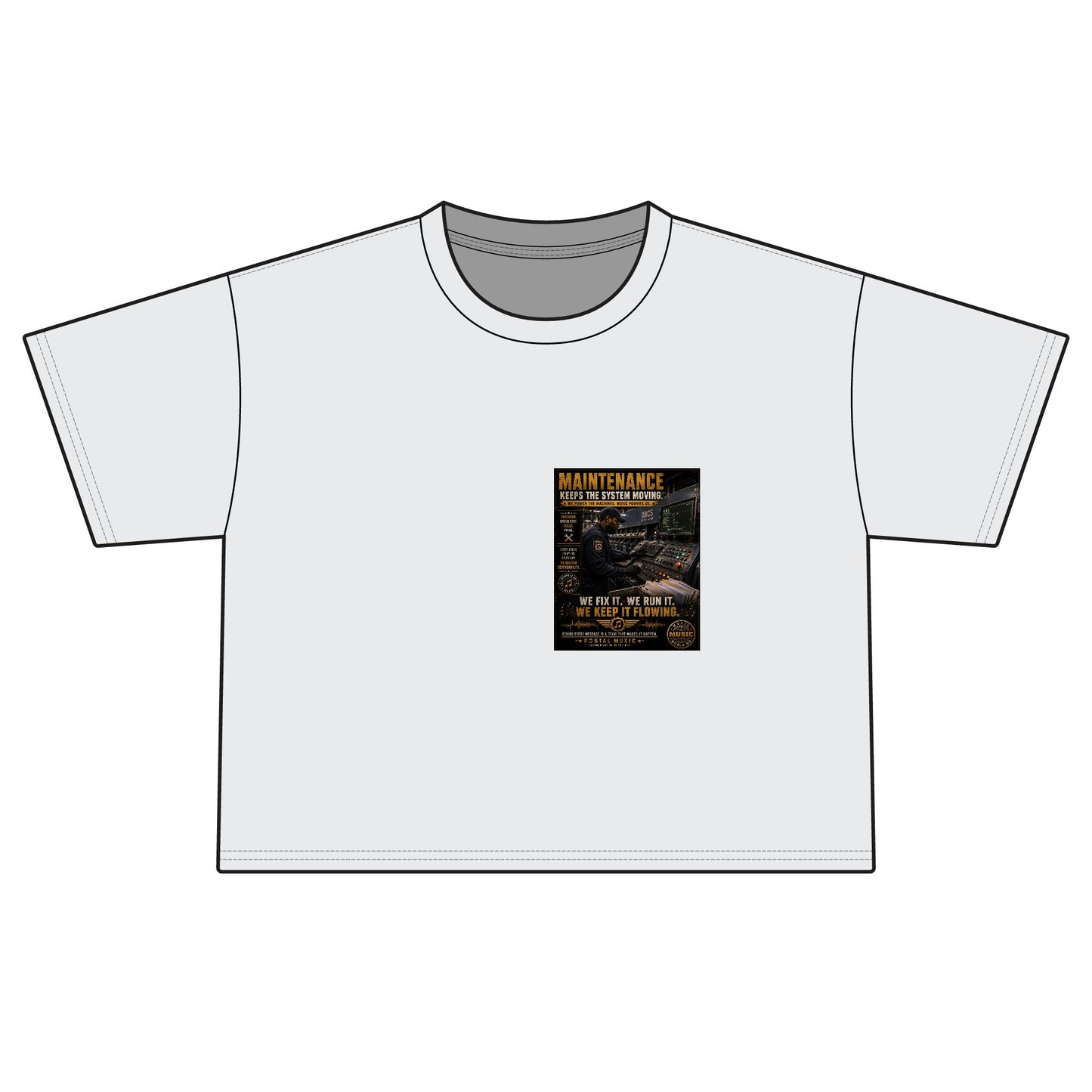 Postal Music — Maintenance Keeps the System Moving — Women's Boxy T-Shirt