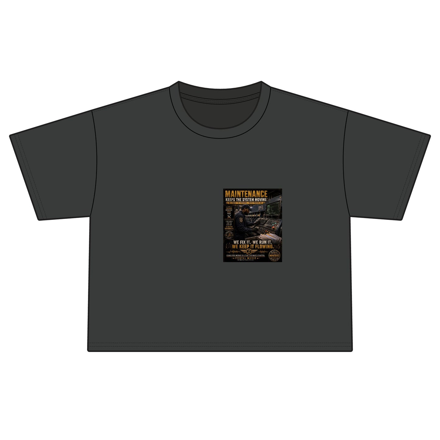 Postal Music — Maintenance Keeps the System Moving — Women's Boxy T-Shirt