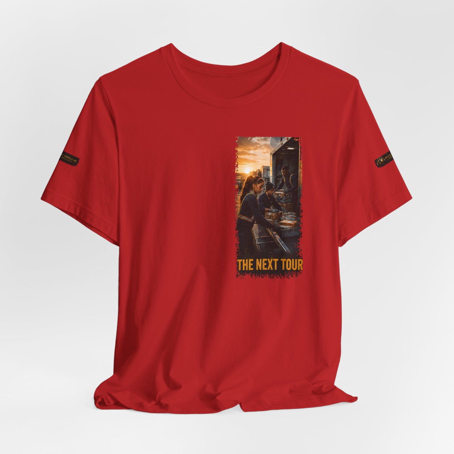 Postal Music — The Next Tour Premium Unisex T-Shirt — Color Group 9 of 11