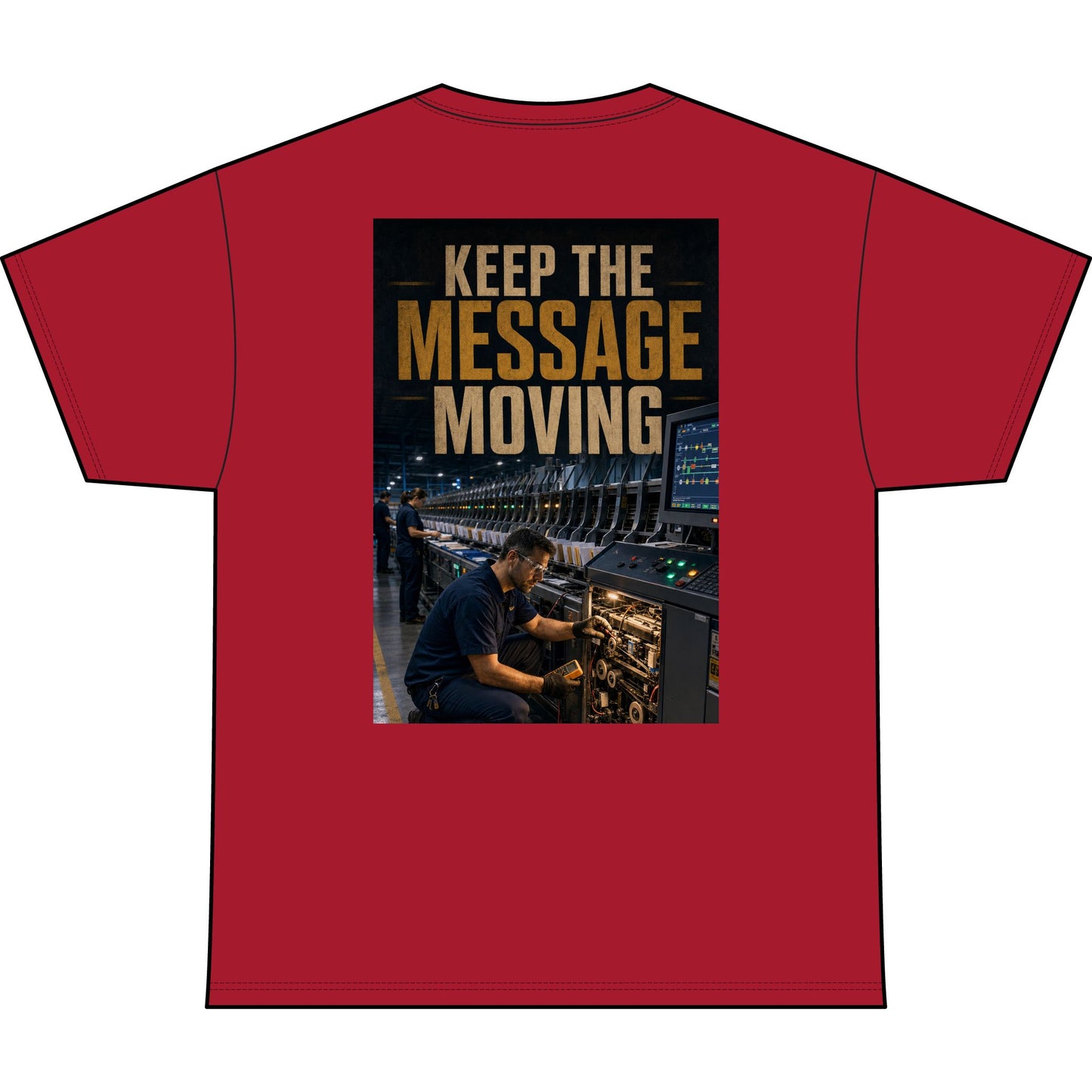 Postal Music — Keep the Message Moving — Heavyweight T-Shirt