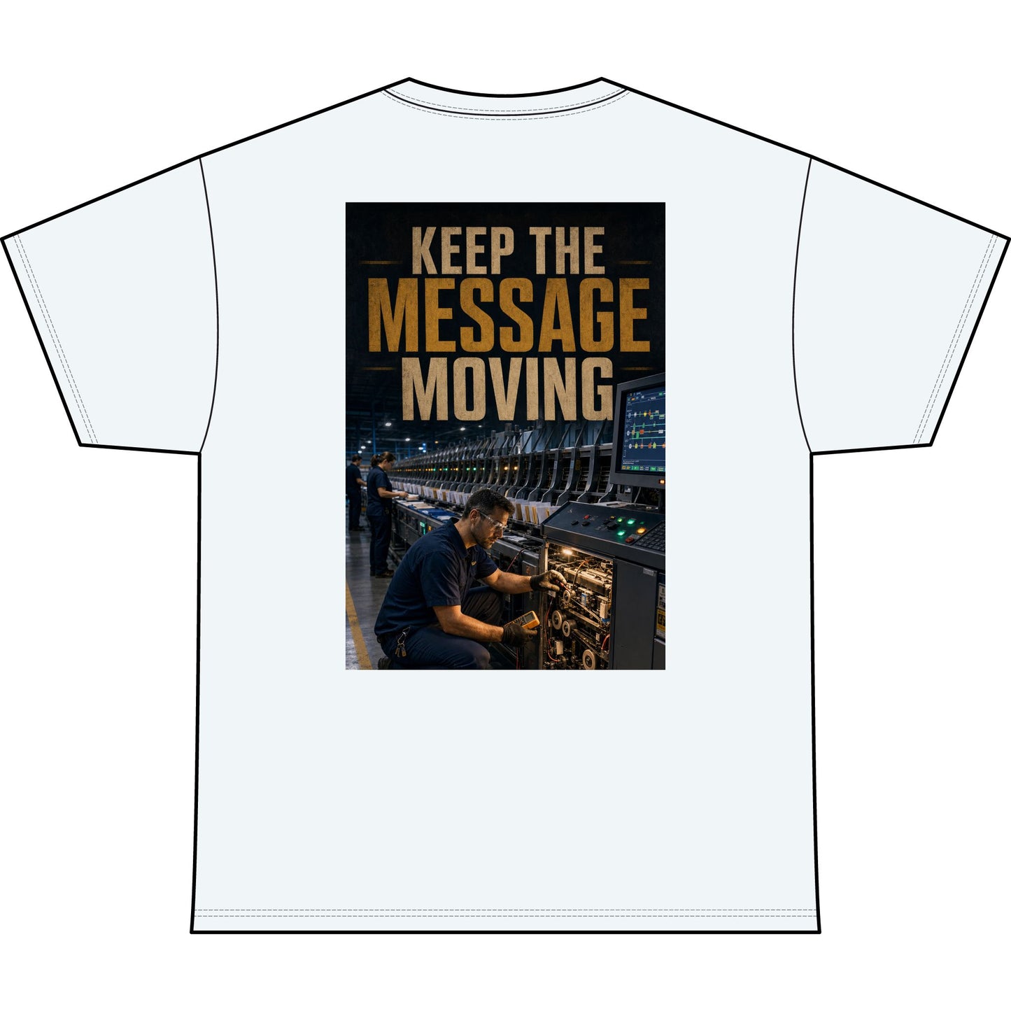 Postal Music — Keep the Message Moving — Heavyweight T-Shirt