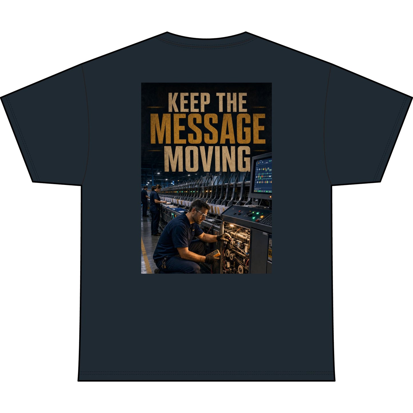 Postal Music — Keep the Message Moving — Heavyweight T-Shirt