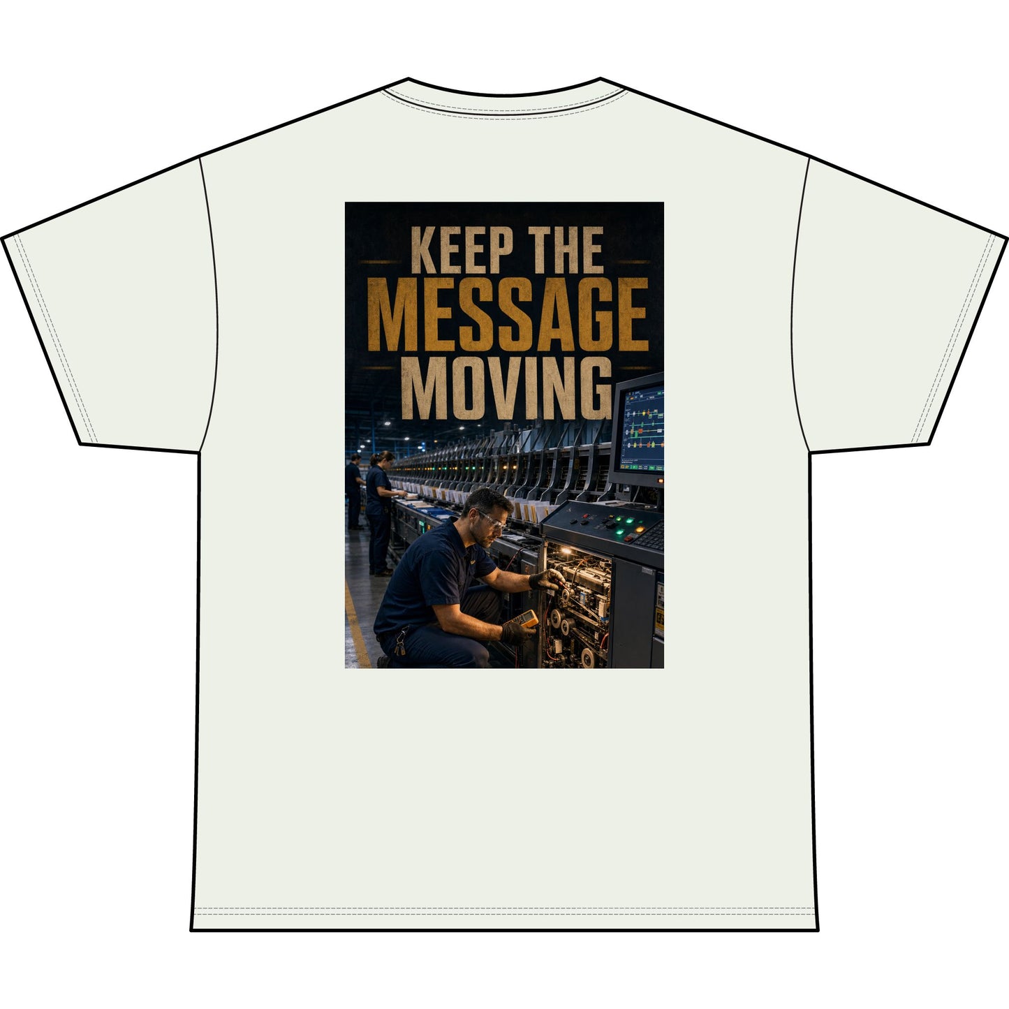 Postal Music — Keep the Message Moving — Heavyweight T-Shirt