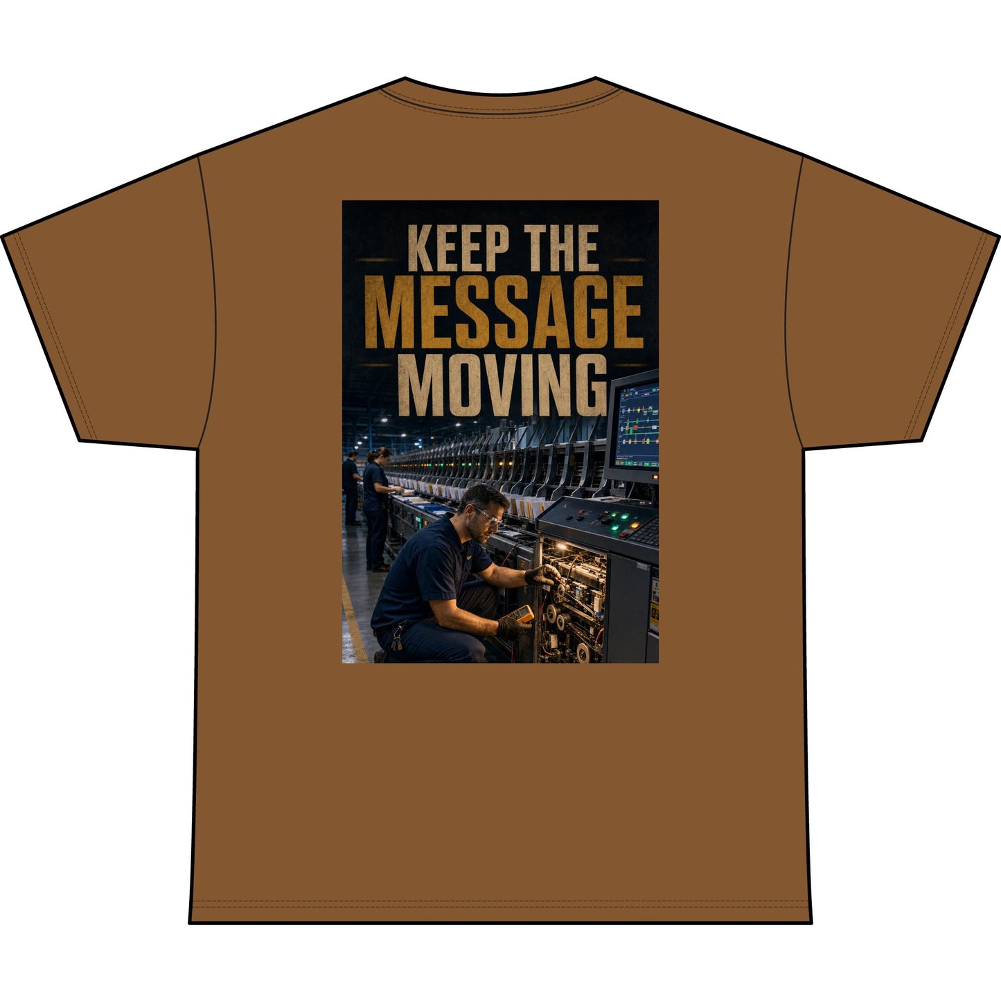 Postal Music — Keep the Message Moving — Heavyweight T-Shirt