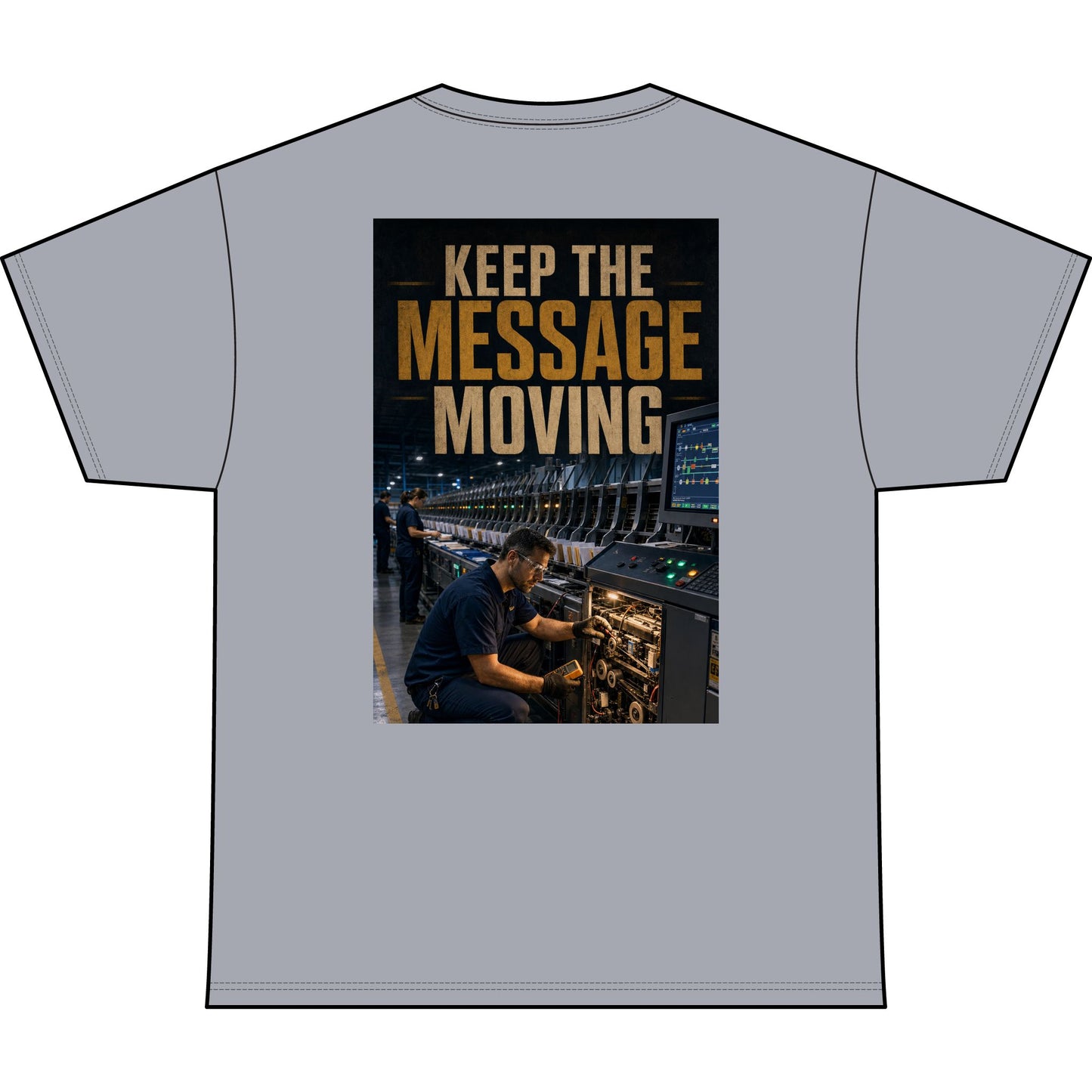 Postal Music — Keep the Message Moving — Heavyweight T-Shirt