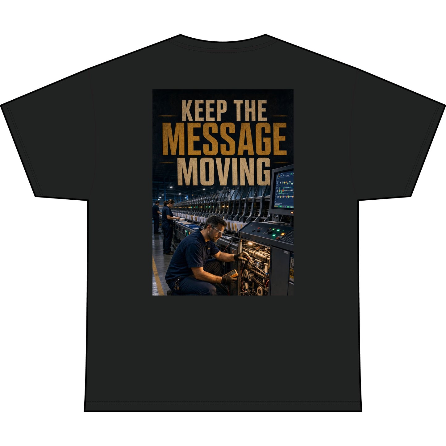 Postal Music — Keep the Message Moving — Heavyweight T-Shirt