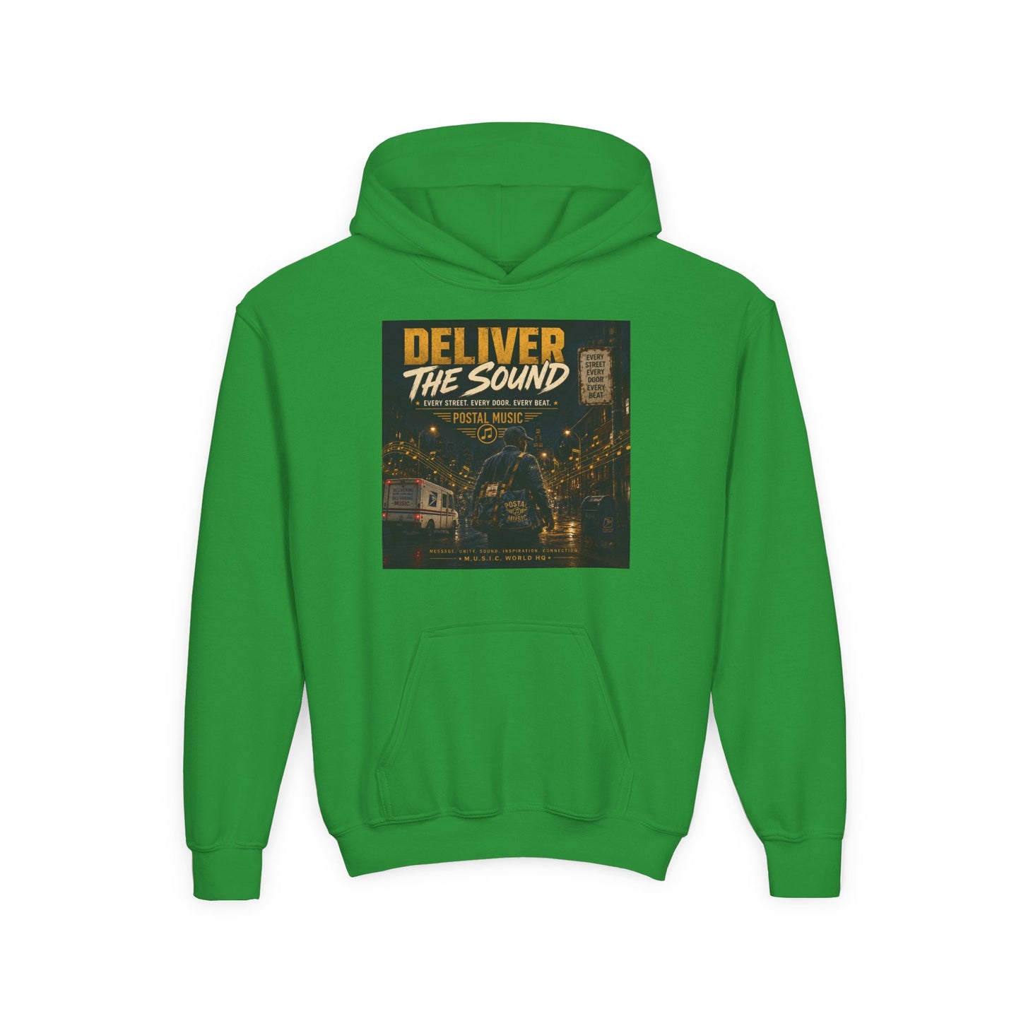 Postal Music — Deliver the Sound — Youth Hoodie