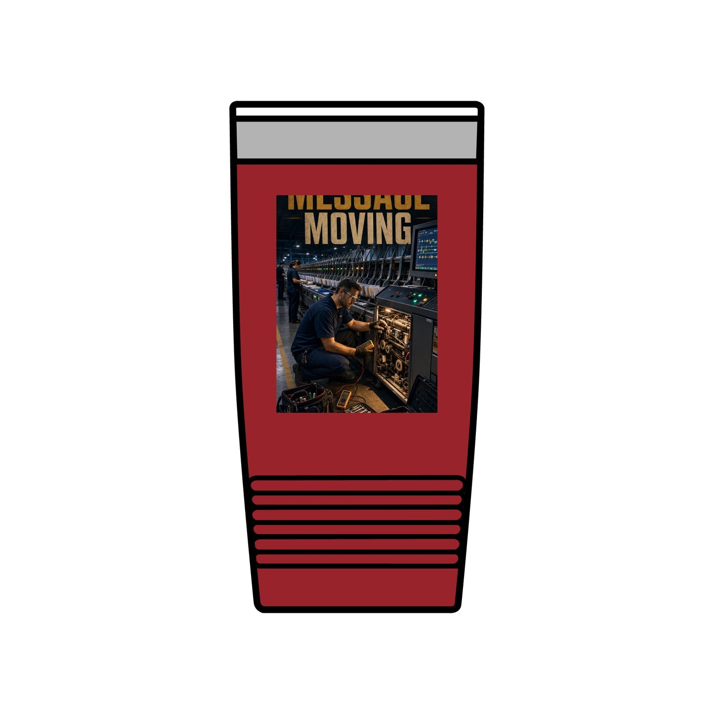 Postal Music — Keep the Message Moving — Insulated Tumbler 20oz