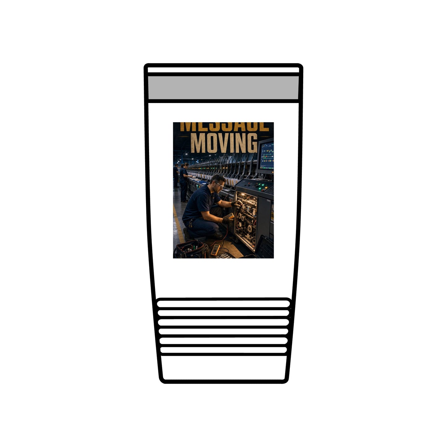 Postal Music — Keep the Message Moving — Insulated Tumbler 20oz