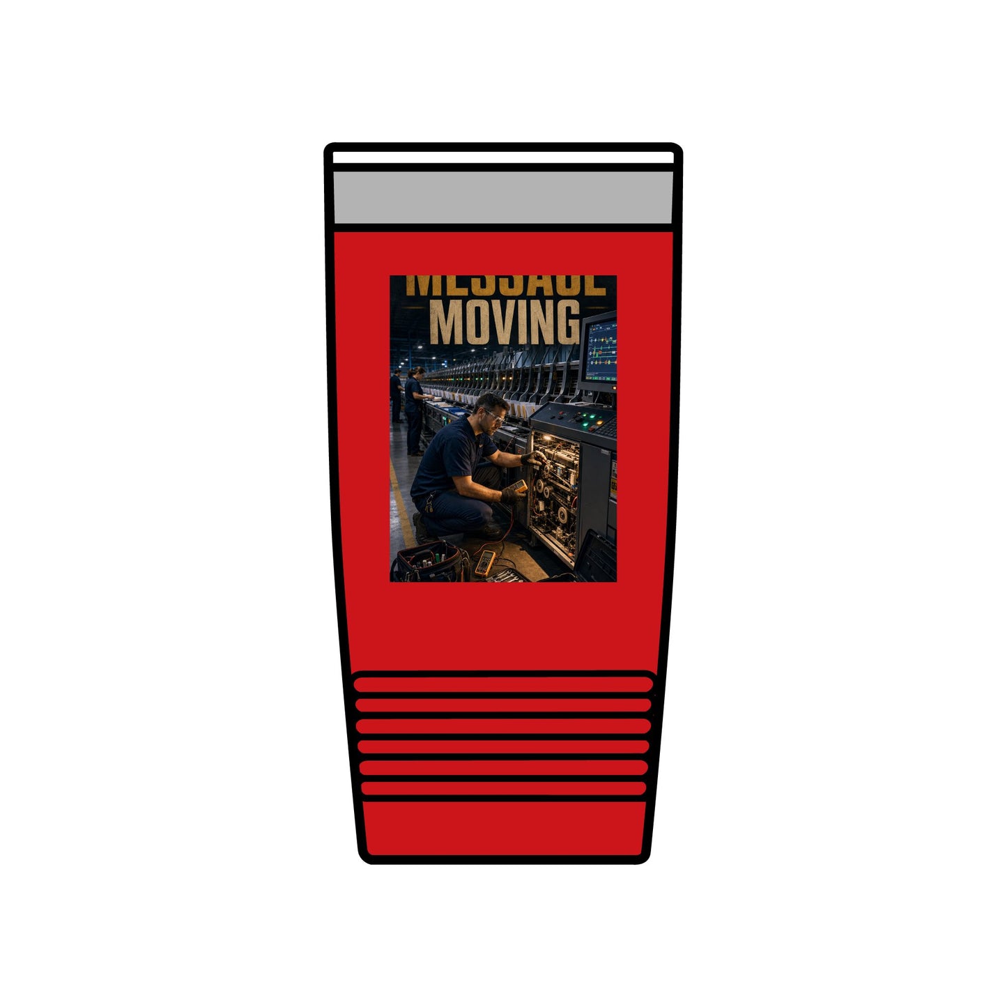 Postal Music — Keep the Message Moving — Insulated Tumbler 20oz