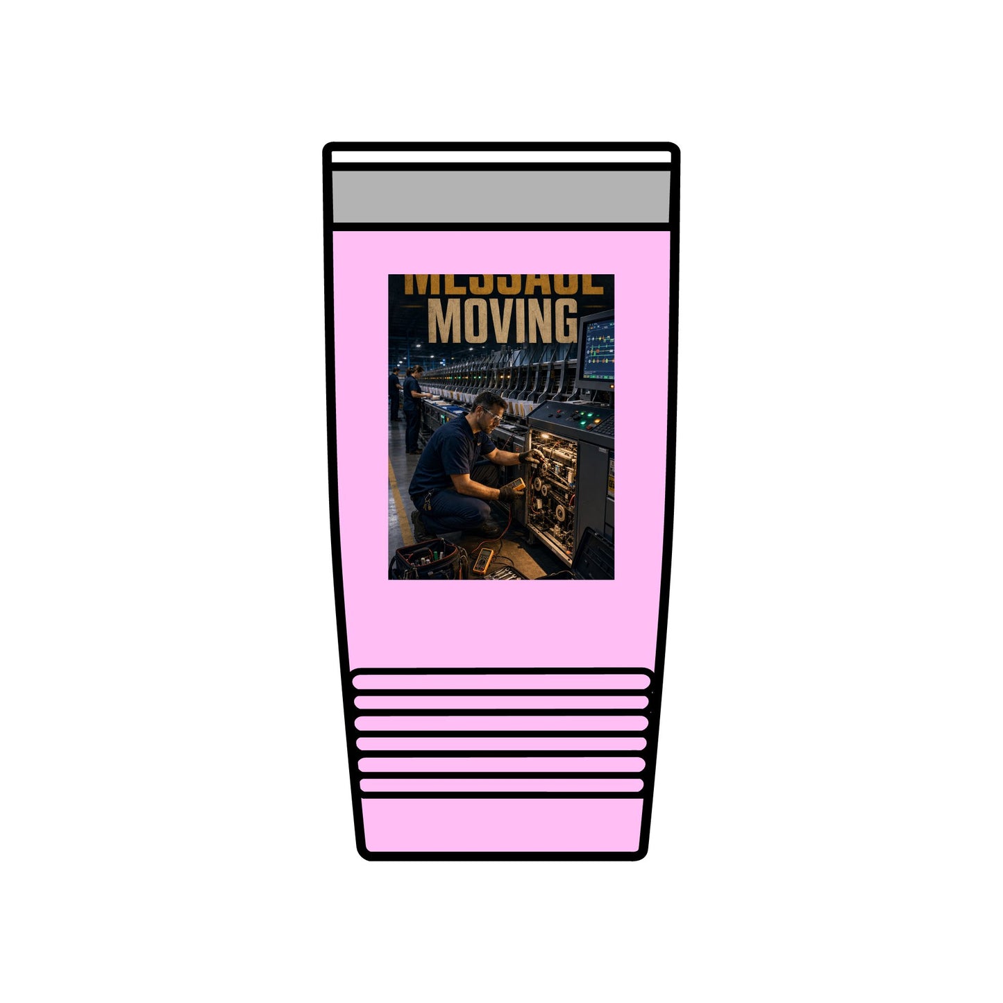 Postal Music — Keep the Message Moving — Insulated Tumbler 20oz