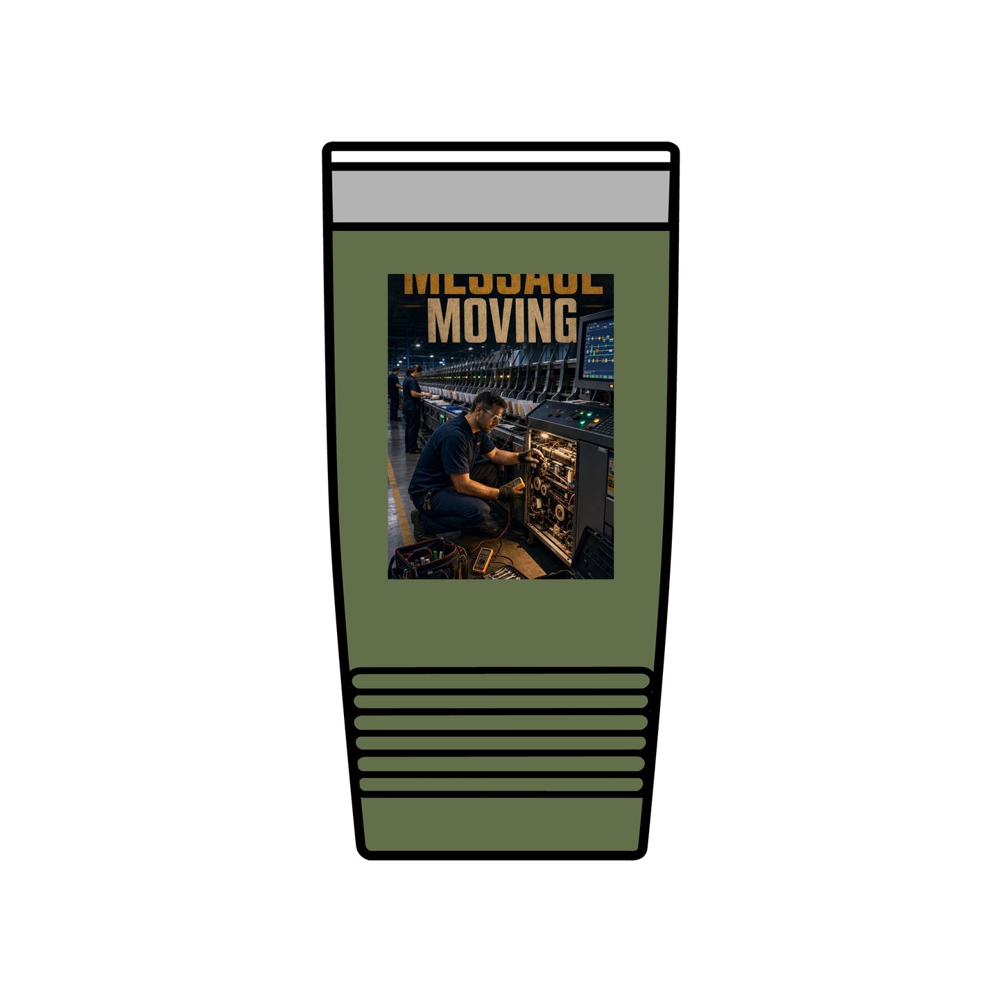 Postal Music — Keep the Message Moving — Insulated Tumbler 20oz