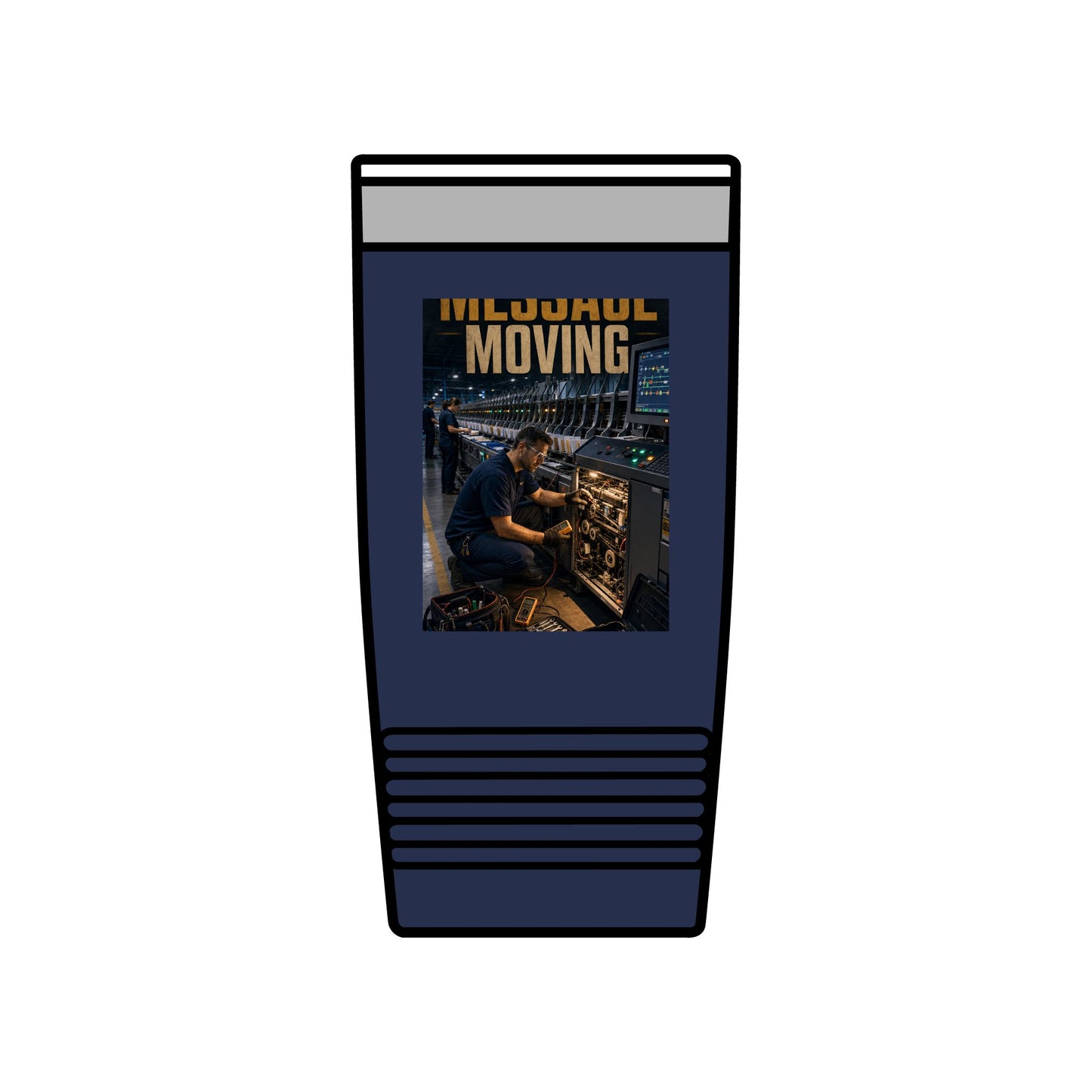 Postal Music — Keep the Message Moving — Insulated Tumbler 20oz