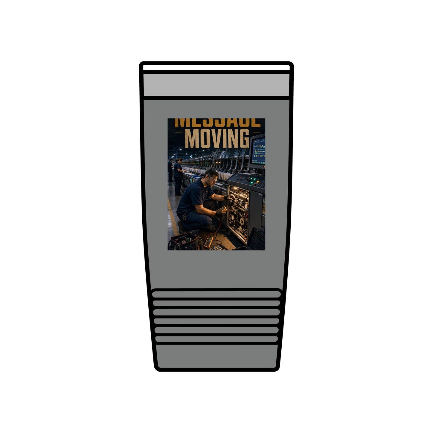 Postal Music — Keep the Message Moving — Insulated Tumbler 20oz