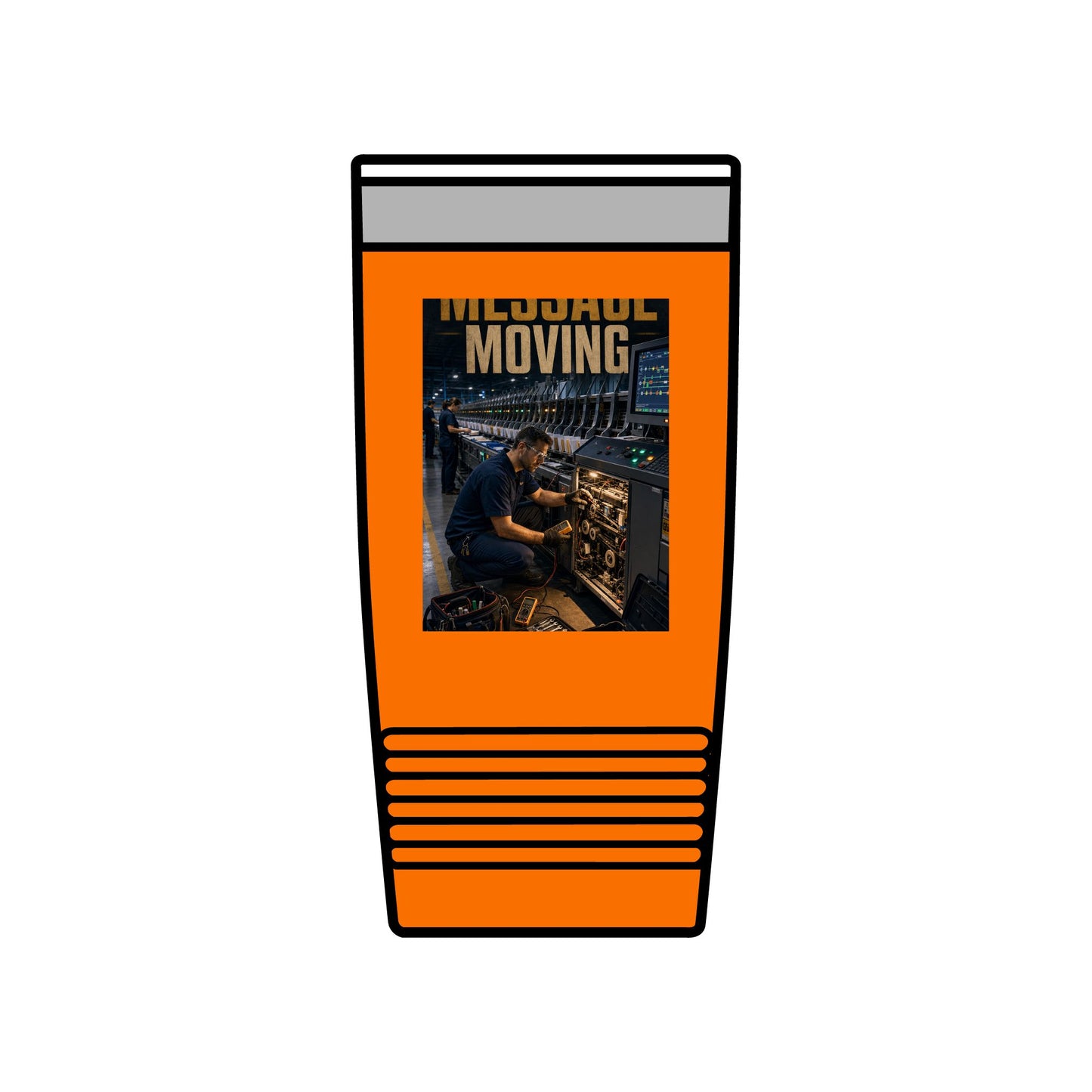 Postal Music — Keep the Message Moving — Insulated Tumbler 20oz