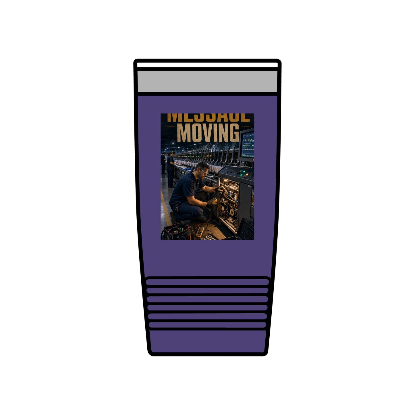 Postal Music — Keep the Message Moving — Insulated Tumbler 20oz