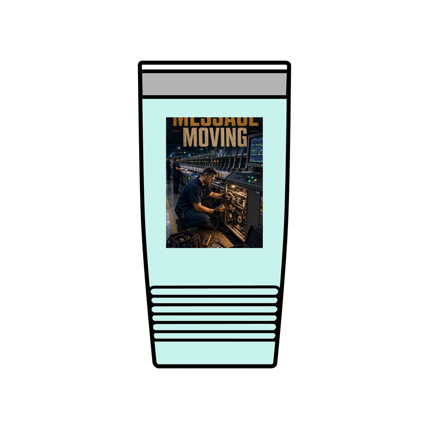 Postal Music — Keep the Message Moving — Insulated Tumbler 20oz