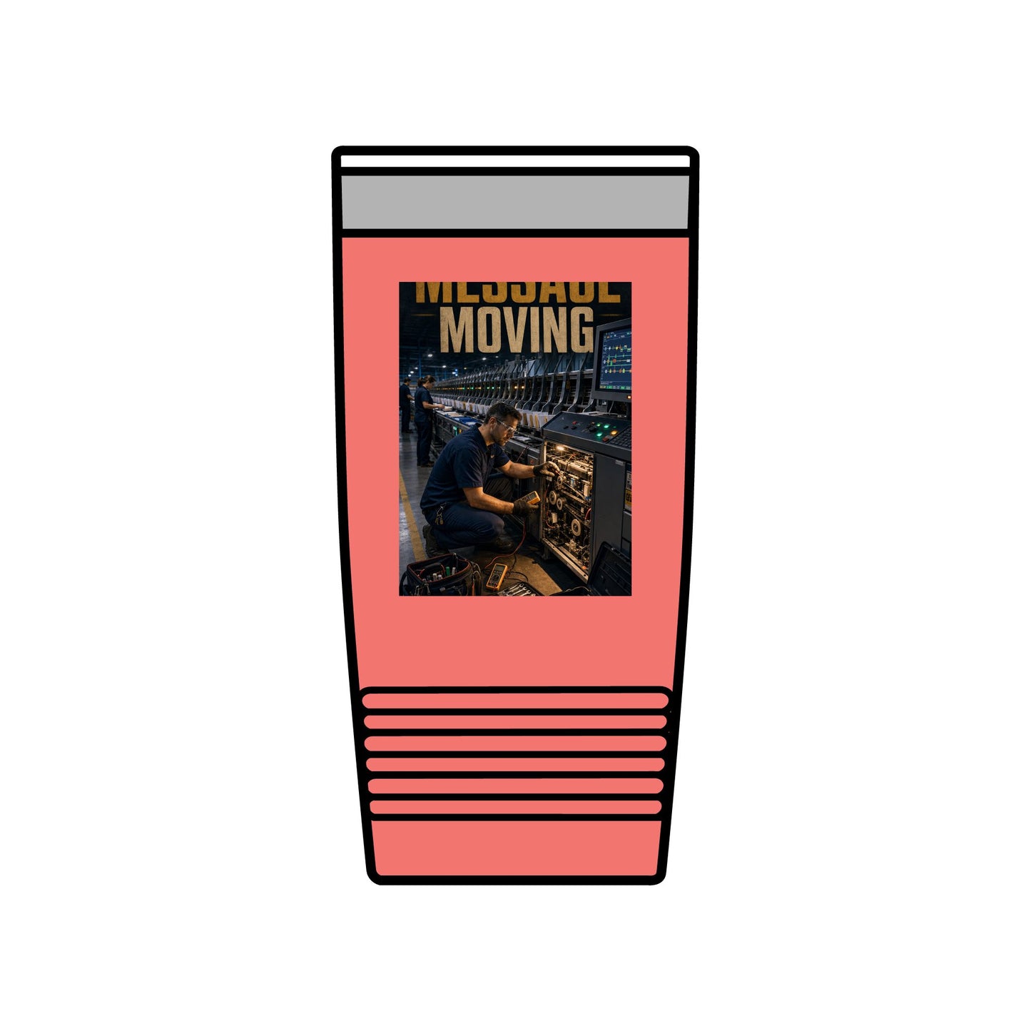 Postal Music — Keep the Message Moving — Insulated Tumbler 20oz