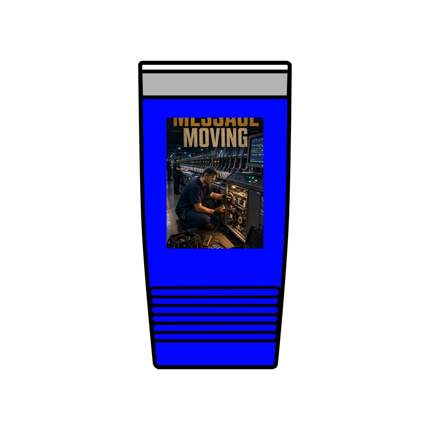 Postal Music — Keep the Message Moving — Insulated Tumbler 20oz