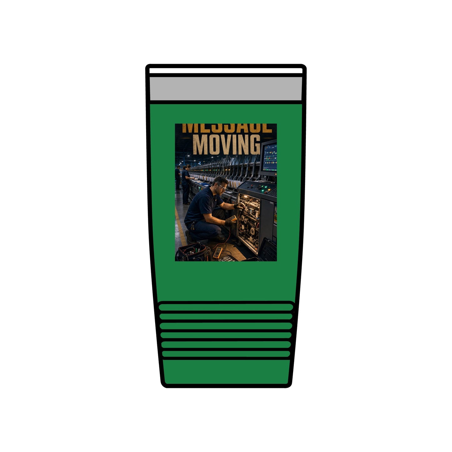 Postal Music — Keep the Message Moving — Insulated Tumbler 20oz
