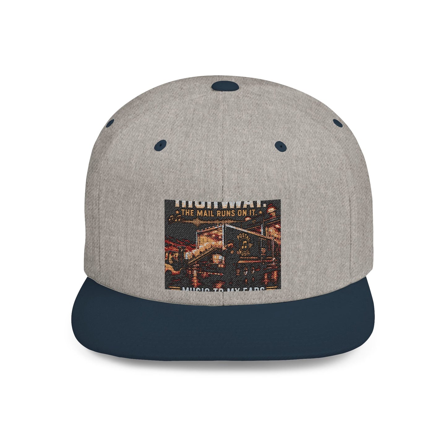 Postal Music — Music Is the Highway — Flat-Bill Snapback