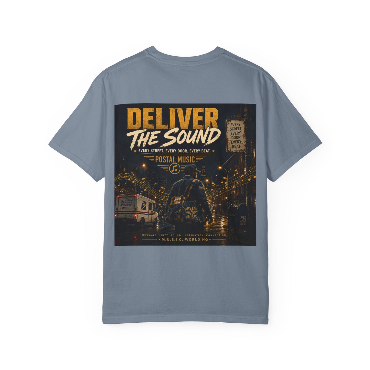 Postal Music — Deliver the Sound — Garment-Dyed T-Shirt